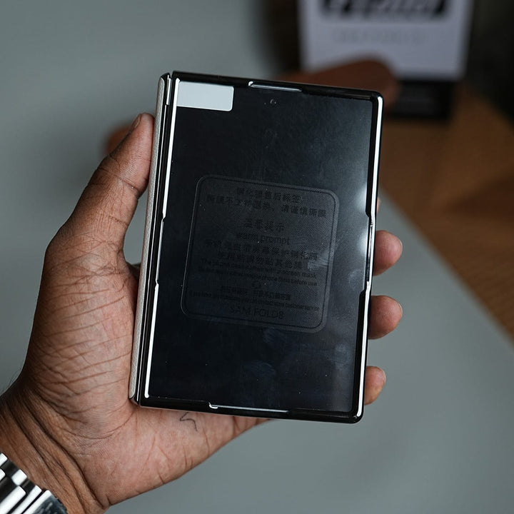 FRATO Z Fold 8 Series Premium Leather Texture Hinge Protection Case for Galaxy Z Fold 8 | Front Glass Cover
