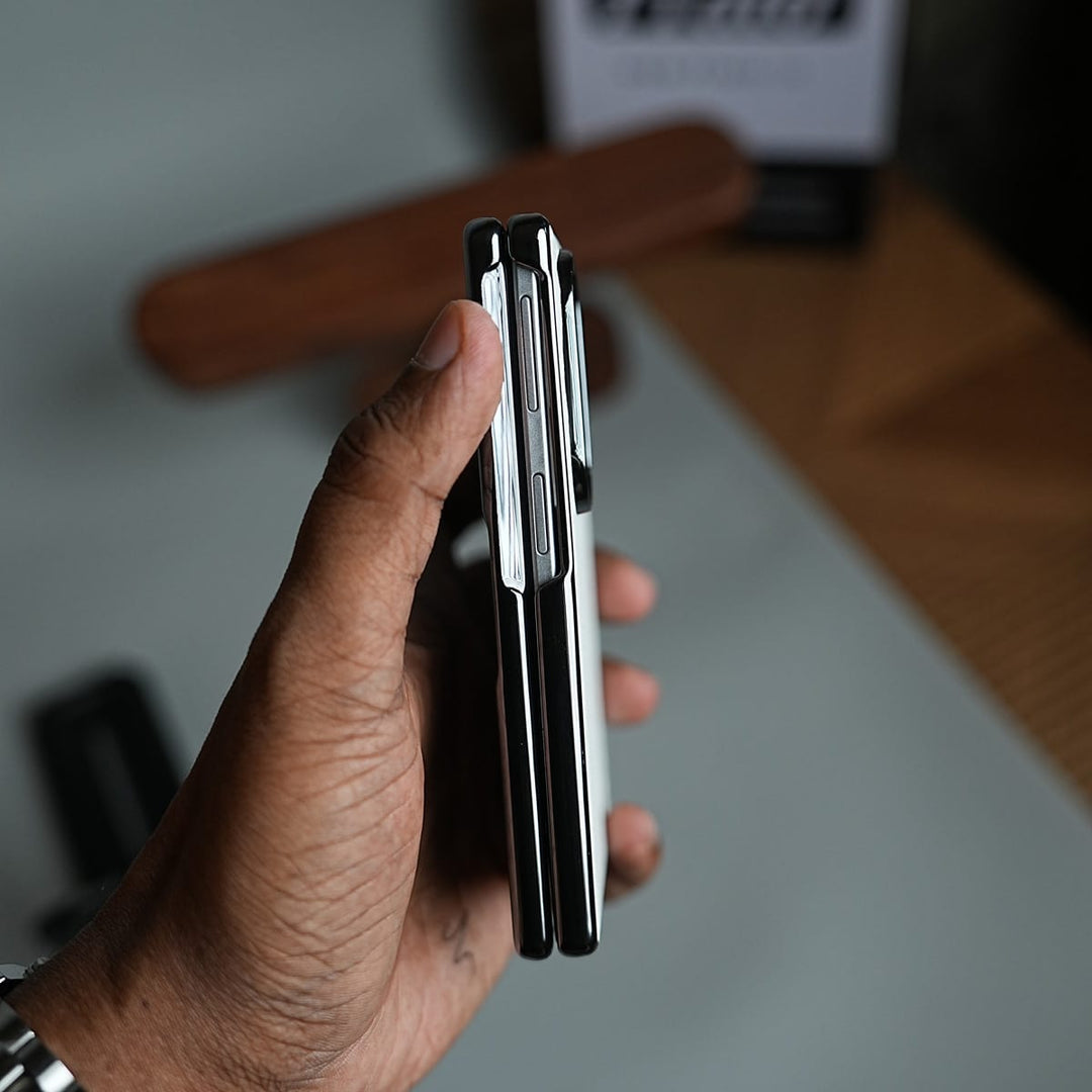 FRATO Z Fold 8 Series Premium Leather Texture Hinge Protection Case for Galaxy Z Fold 8 | Front Glass Cover