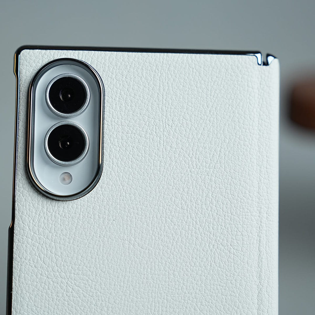 FRATO Z Fold 8 Series Premium Leather Texture Hinge Protection Case for Galaxy Z Fold 8 | Front Glass Cover