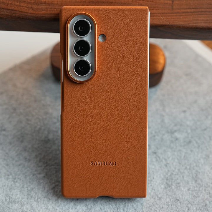FRATO Z Fold 8 Series Premium Leather Texture Protective Case For Galaxy Z Fold 8 Ultra | Front Frame &amp; Raised Camera Frame