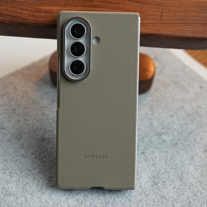 FRATO Z Fold 8 Series Premium Leather Texture Protective Case For Galaxy Z Fold 8 Ultra | Front Frame &amp; Raised Camera Frame