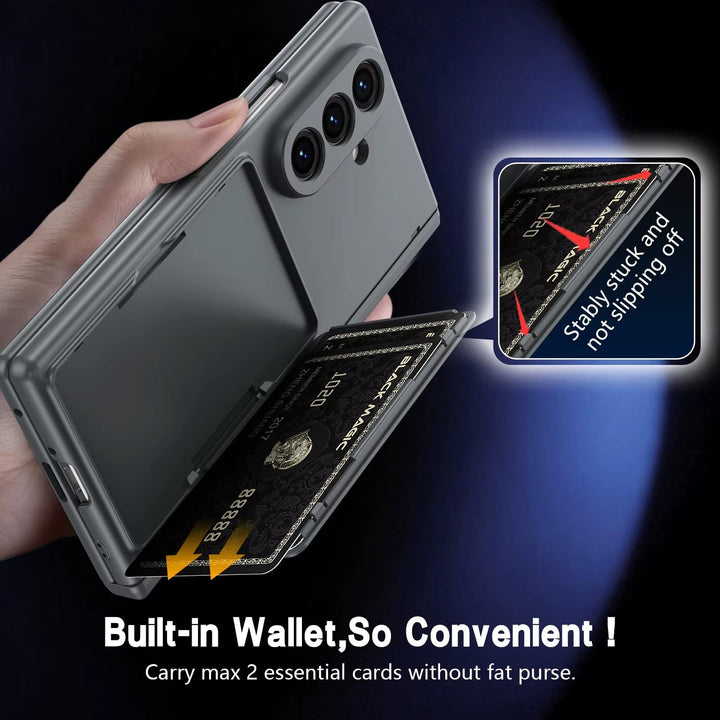 FRATO Z Fold 8 Series Premium Silk Matte Case for Samsung Galaxy Z Fold 8 Ultra | Built-In Card Holder &amp; Hinge Protection