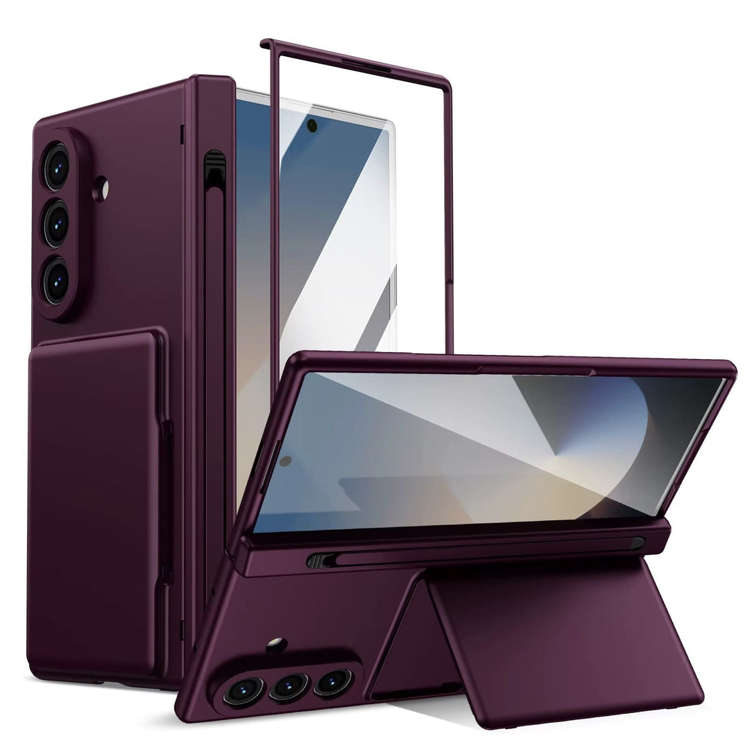FRATO Z Fold 8 Series Premium Silk Matte Case for Samsung Galaxy Z Fold 8 Ultra | Built-In Card Holder &amp; Hinge Protection