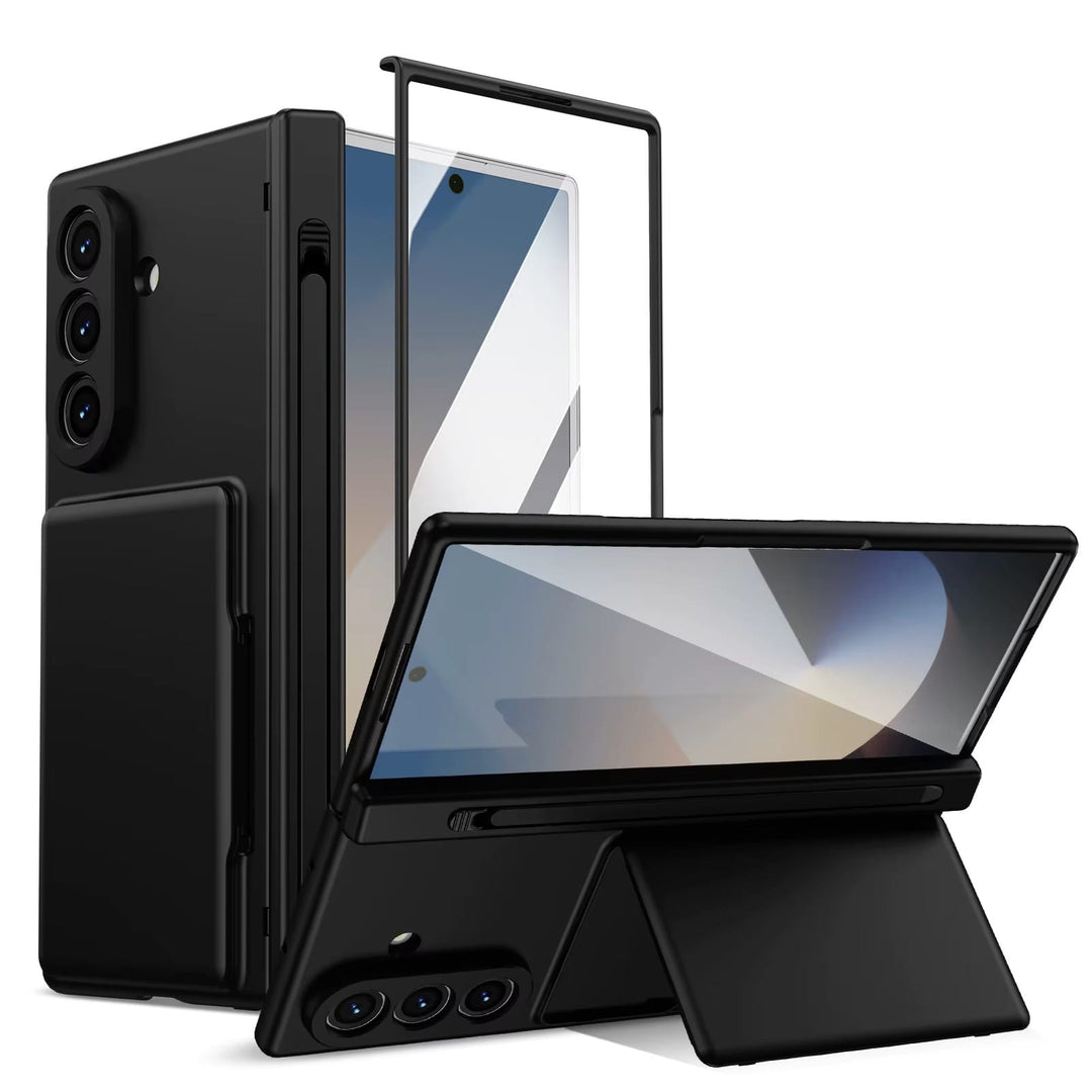 FRATO Z Fold 8 Series Premium Silk Matte Case for Samsung Galaxy Z Fold 8 Ultra | Built-In Card Holder &amp; Hinge Protection