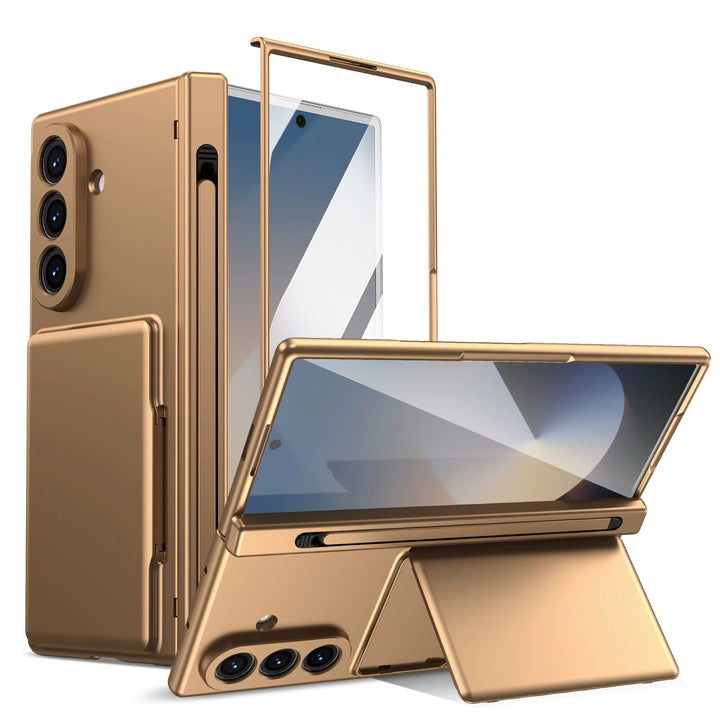 FRATO Z Fold 8 Series Premium Silk Matte Case for Samsung Galaxy Z Fold 8 Ultra | Built-In Card Holder &amp; Hinge Protection