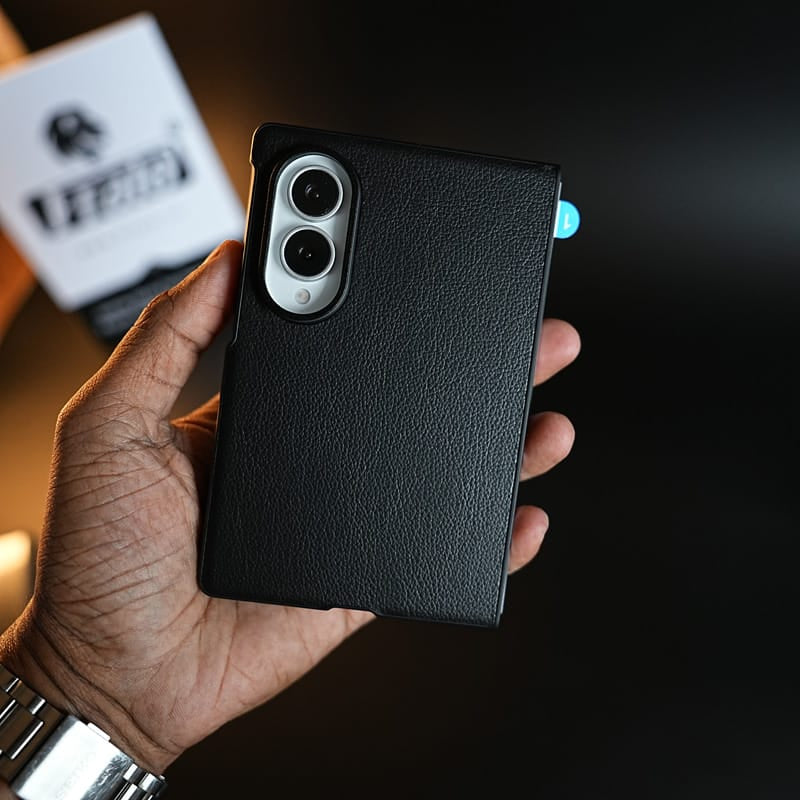 FRATO Z Fold 8 Series PU Leather Case with Front Glass for Samsung Galaxy Z Fold 8 | Full-Body Protective Cover