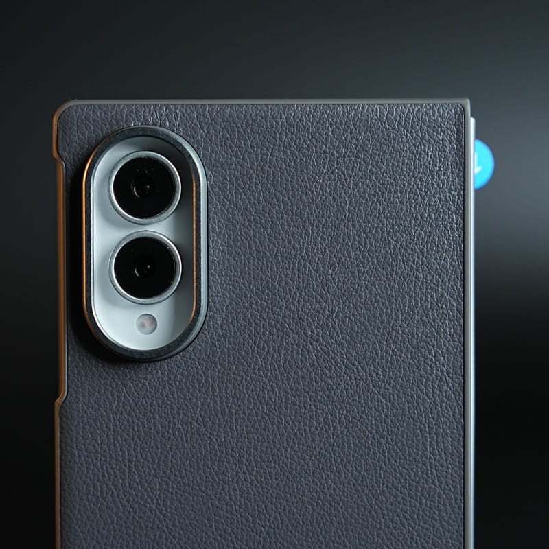 FRATO Z Fold 8 Series PU Leather Case with Front Glass for Samsung Galaxy Z Fold 8 | Full-Body Protective Cover