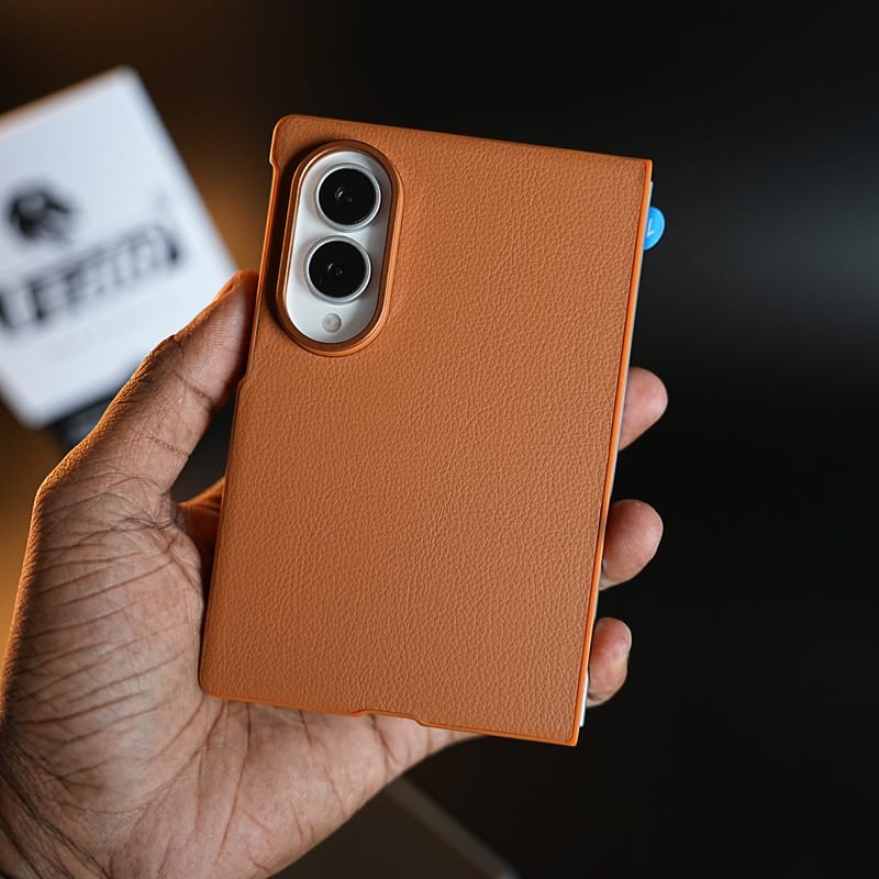 FRATO Z Fold 8 Series PU Leather Case with Front Glass for Samsung Galaxy Z Fold 8 | Full-Body Protective Cover