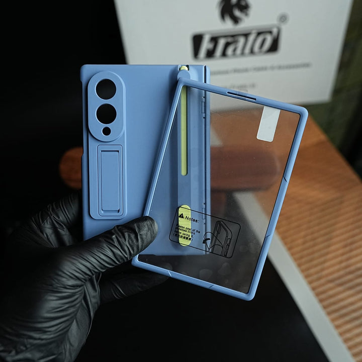FRATO Z Fold 8 Series PushUP S Pen Holder Case for Galaxy Z Fold 8 with Front Glass Protection