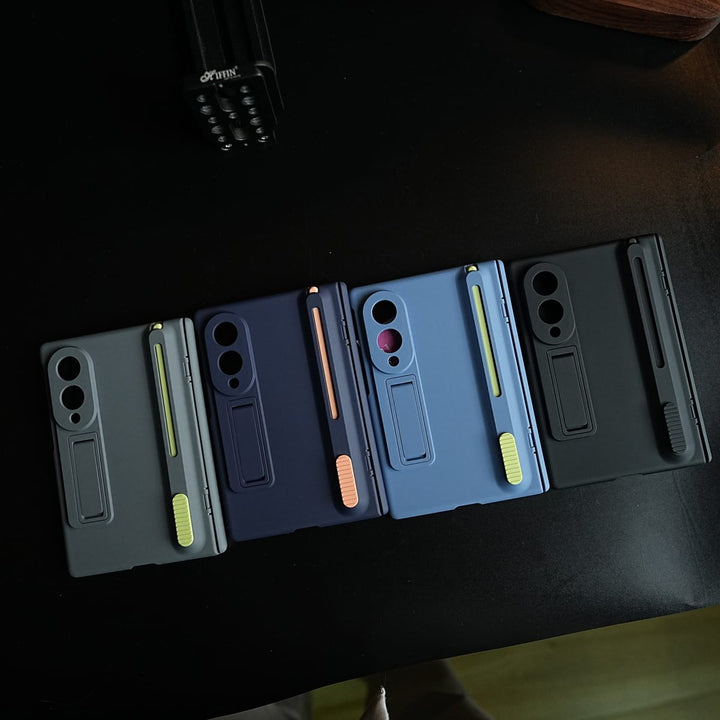 FRATO Z Fold 8 Series PushUP S Pen Holder Case for Galaxy Z Fold 8 with Front Glass Protection