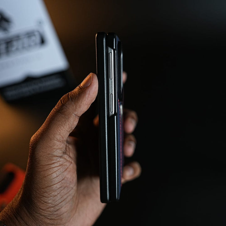 FRATO Z Fold 8 Series Racing-Inspired Leather-Texture Case for Samsung Galaxy Z Fold 8 | Sporty Stitching &amp; Shield Emblem Design