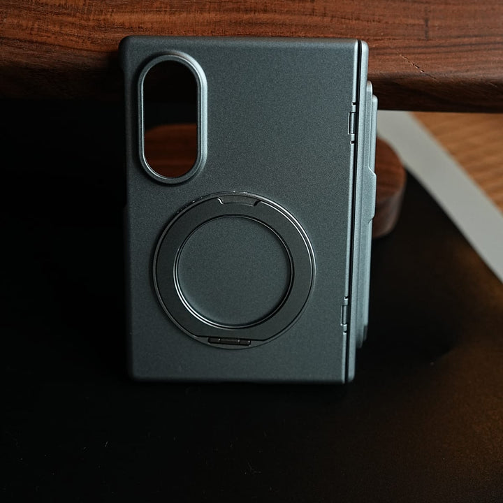 FRATO Z Fold 8 Series S Pen Holder Case for Galaxy Z Fold 8 with Rotating Ring Stand