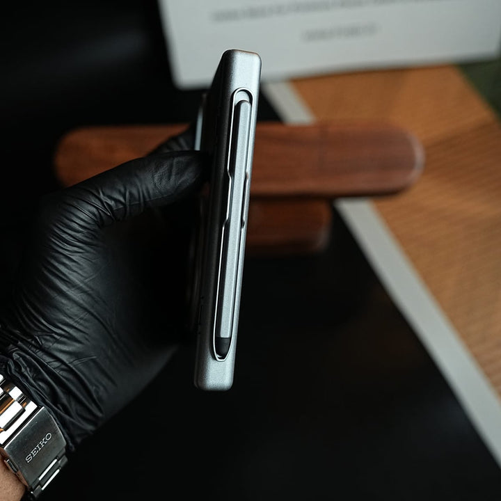 FRATO Z Fold 8 Series S Pen Holder Case for Galaxy Z Fold 8 with Rotating Ring Stand
