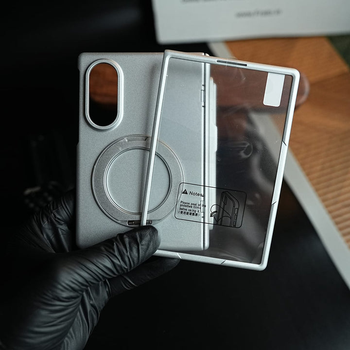 FRATO Z Fold 8 Series S Pen Holder Case for Galaxy Z Fold 8 with Rotating Ring Stand