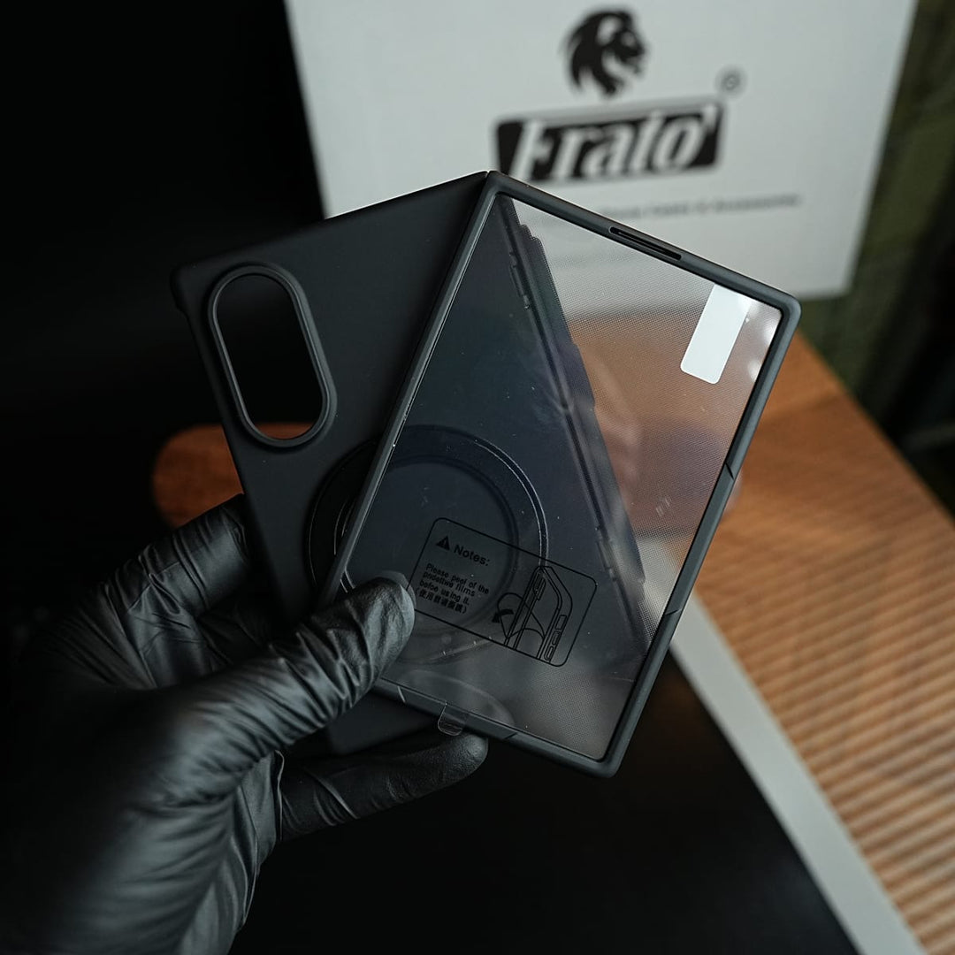 FRATO Z Fold 8 Series S Pen Holder Case for Galaxy Z Fold 8 with Rotating Ring Stand