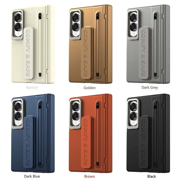 FRATO Z Fold 8 Series Samsung Galaxy Z Fold 8 Full Protection Case | Hinge Guard, S Pen Holder &amp; Metal Kickstand Cover