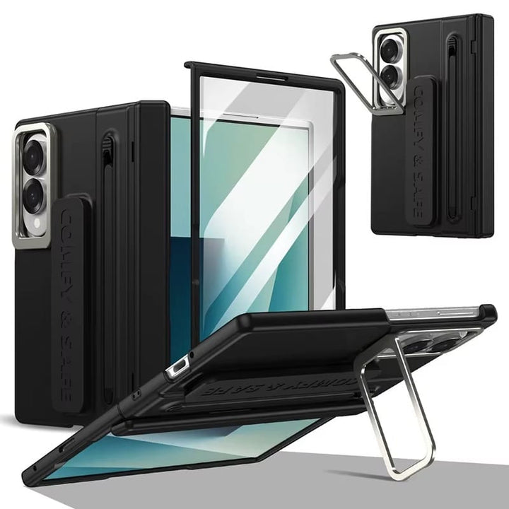 FRATO Z Fold 8 Series Samsung Galaxy Z Fold 8 Full Protection Case | Hinge Guard, S Pen Holder &amp; Metal Kickstand Cover