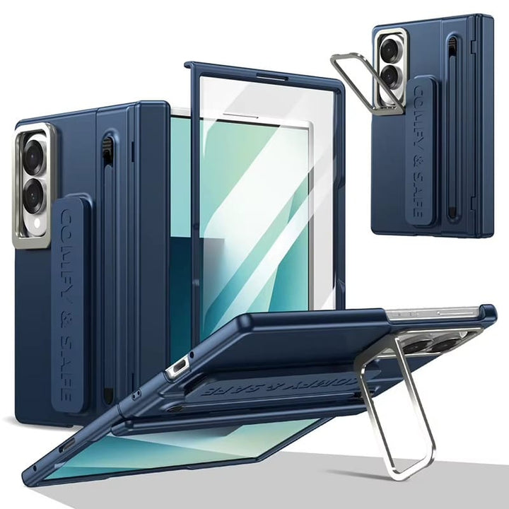 FRATO Z Fold 8 Series Samsung Galaxy Z Fold 8 Full Protection Case | Hinge Guard, S Pen Holder &amp; Metal Kickstand Cover