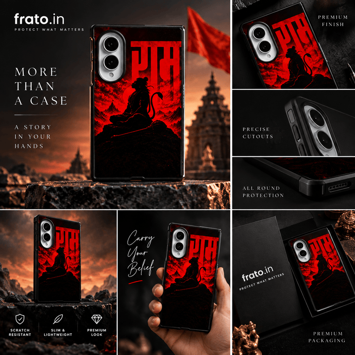 FRATO Z Fold 8 Series Shri Ram Devotional Design Case For Samsung Galaxy Z Fold 8