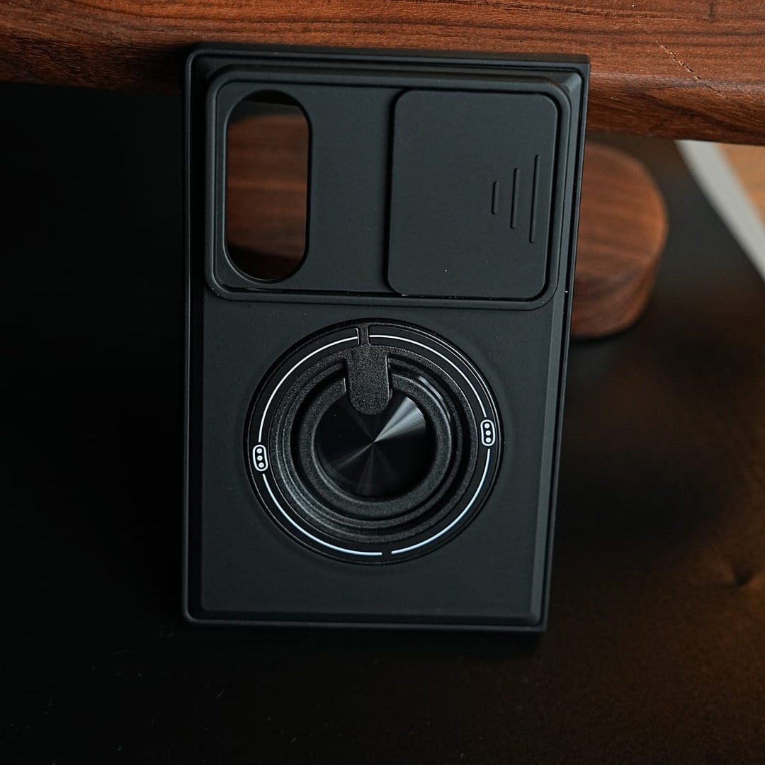 FRATO Z Fold 8 Series Sliding Camera Shield Case for Galaxy Z Fold 8 | Rotating Ring Stand