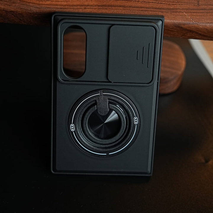 FRATO Z Fold 8 Series Sliding Camera Shield Case for Galaxy Z Fold 8 | Rotating Ring Stand