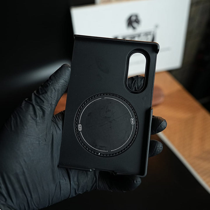 FRATO Z Fold 8 Series Sliding Camera Shield Case for Galaxy Z Fold 8 | Rotating Ring Stand
