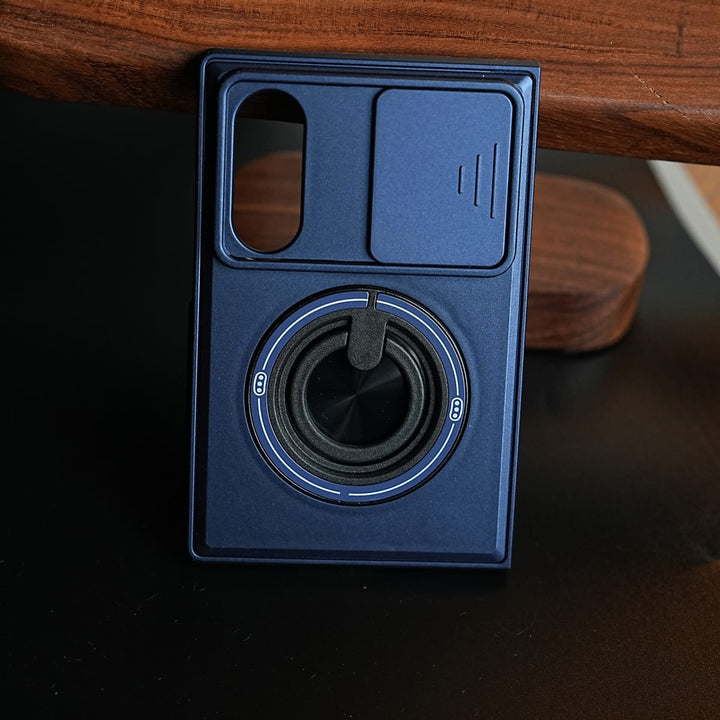 FRATO Z Fold 8 Series Sliding Camera Shield Case for Galaxy Z Fold 8 | Rotating Ring Stand