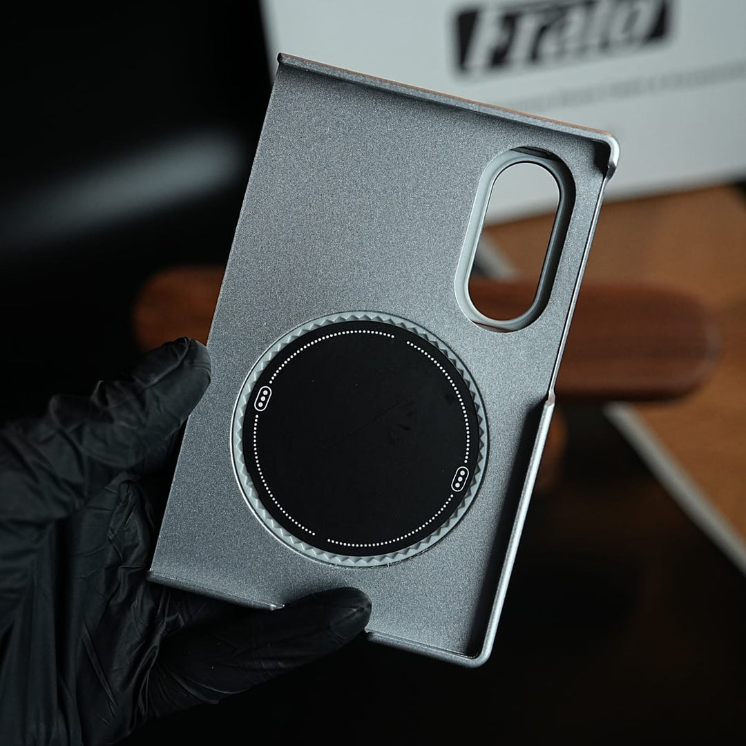 FRATO Z Fold 8 Series Sliding Camera Shield Case for Galaxy Z Fold 8 | Rotating Ring Stand