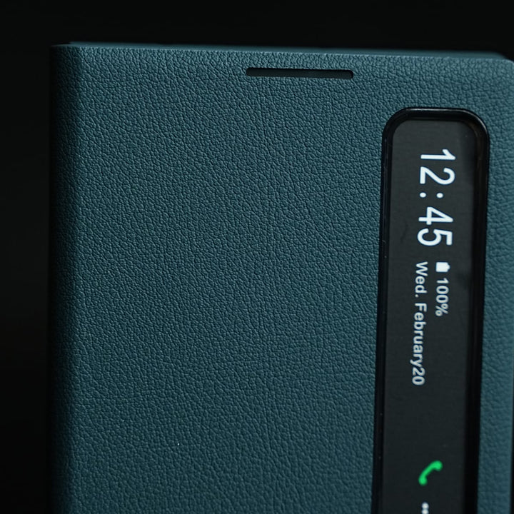 FRATO Z Fold 8 Series Smart View Leather Texture Flip Stand Case For Samsung Galaxy Z Fold 8