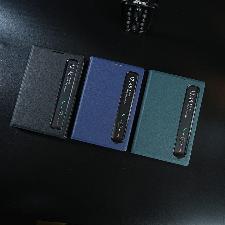 FRATO Z Fold 8 Series Smart View Leather Texture Flip Stand Case For Samsung Galaxy Z Fold 8
