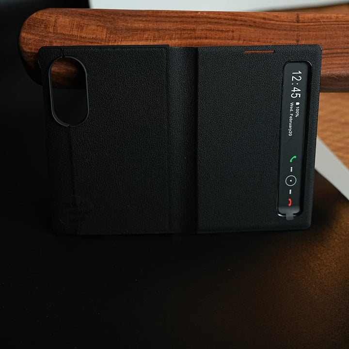 FRATO Z Fold 8 Series Smart View Leather Texture Flip Stand Case For Samsung Galaxy Z Fold 8