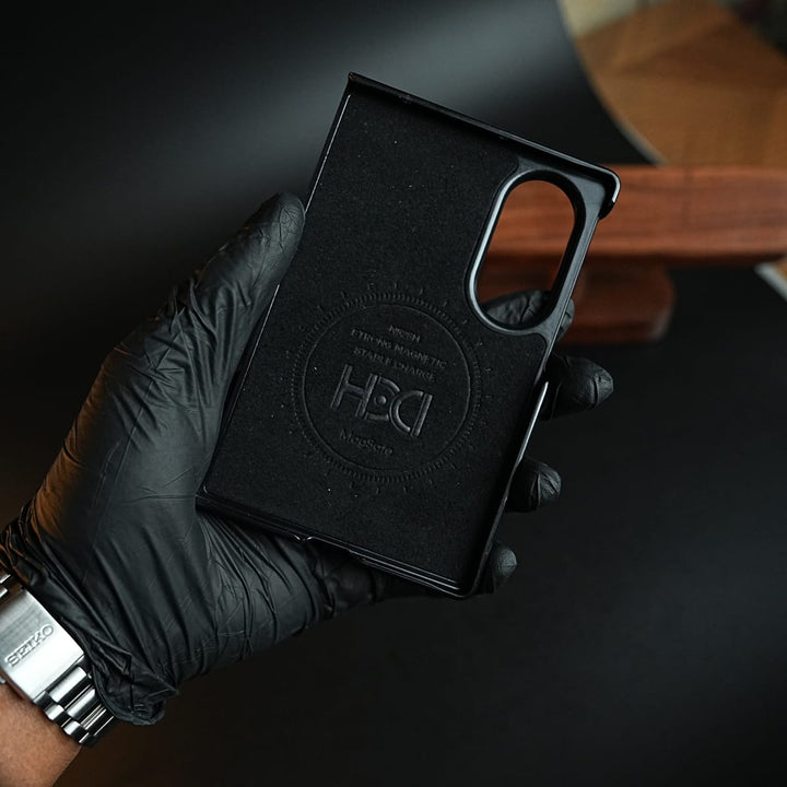 FRATO Z Fold 8 Series Stitched Leather Texture Case for Galaxy Z Fold 8 | Ring Stand and Front Frame