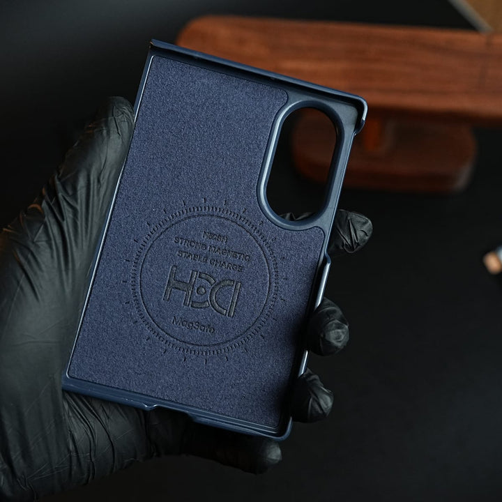 FRATO Z Fold 8 Series Stitched Leather Texture Case for Galaxy Z Fold 8 | Ring Stand and Front Frame