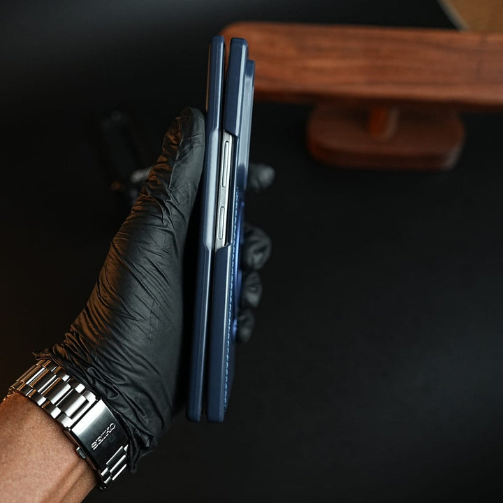 FRATO Z Fold 8 Series Stitched Leather Texture Case for Galaxy Z Fold 8 Ultra | Ring Stand and Front Frame