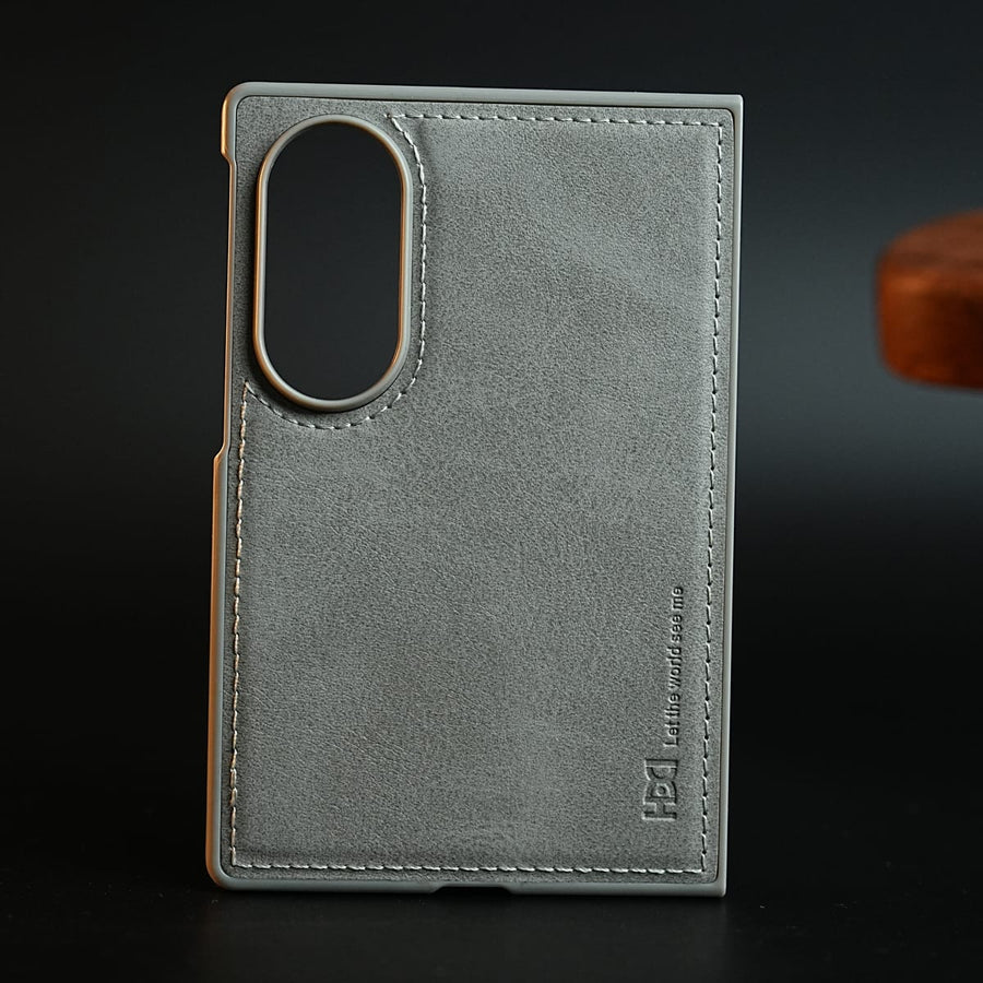 FRATO Z Fold 8 Series Stitched Leather Texture Case for Samsung Galaxy Z Fold 8 | Front Frame & Camera Protection