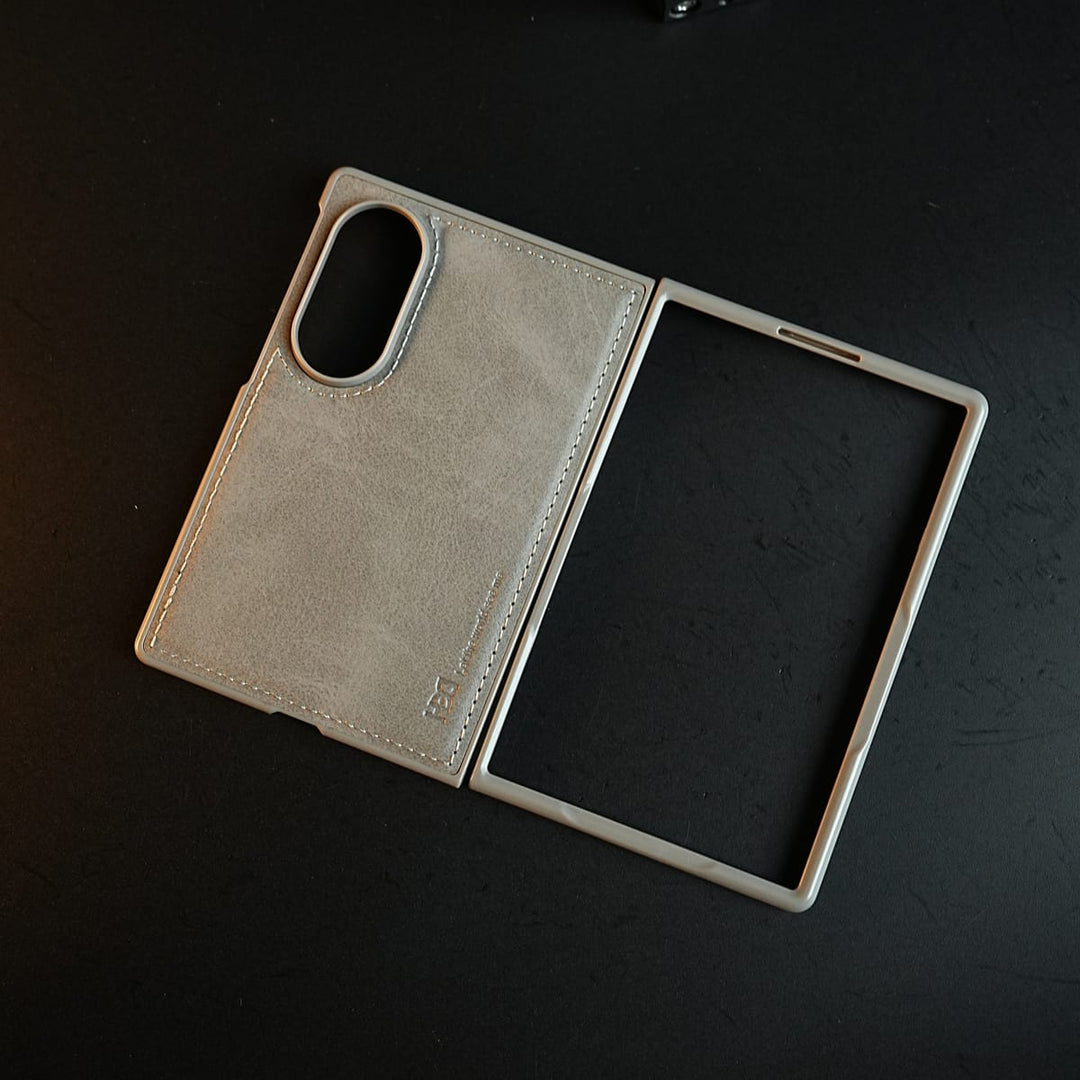 FRATO Z Fold 8 Series Stitched Leather Texture Case for Samsung Galaxy Z Fold 8 | Front Frame &amp; Camera Protection