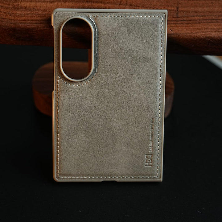FRATO Z Fold 8 Series Stitched Leather Texture Case for Samsung Galaxy Z Fold 8 | Front Frame &amp; Camera Protection