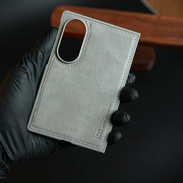 FRATO Z Fold 8 Series Stitched Leather Texture Case for Samsung Galaxy Z Fold 8 | Front Frame &amp; Camera Protection