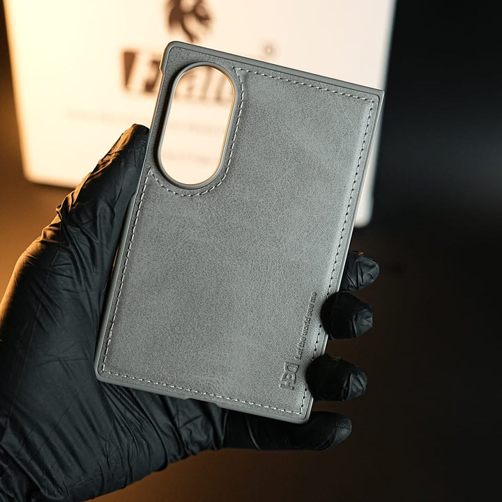 FRATO Z Fold 8 Series Stitched Leather Texture Case for Samsung Galaxy Z Fold 8 | Front Frame &amp; Camera Protection