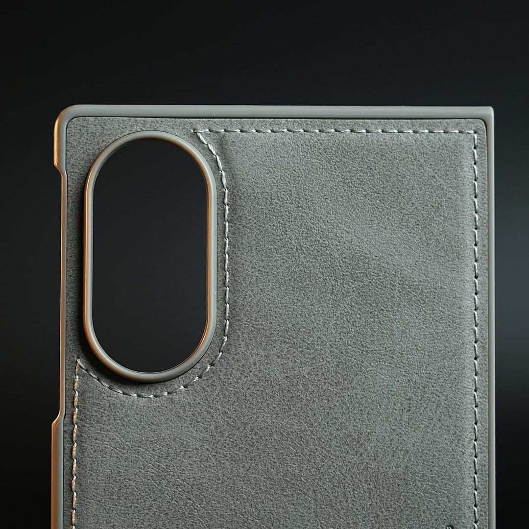 FRATO Z Fold 8 Series Stitched Leather Texture Case for Samsung Galaxy Z Fold 8 | Front Frame &amp; Camera Protection