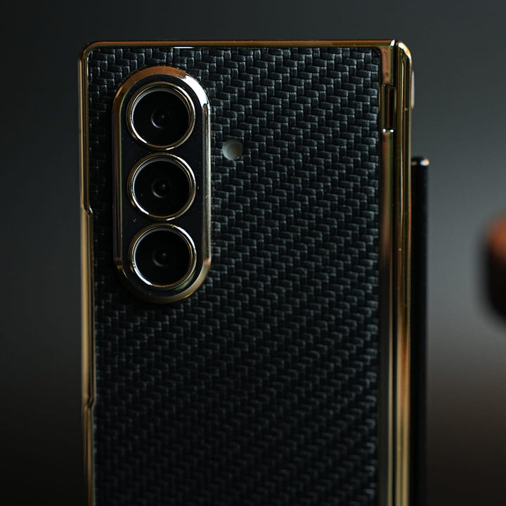 FRATO Z Fold 8 Series Texture Case with Metallic Stand for Galaxy Z Fold 8 Ultra | Protective Front Frame