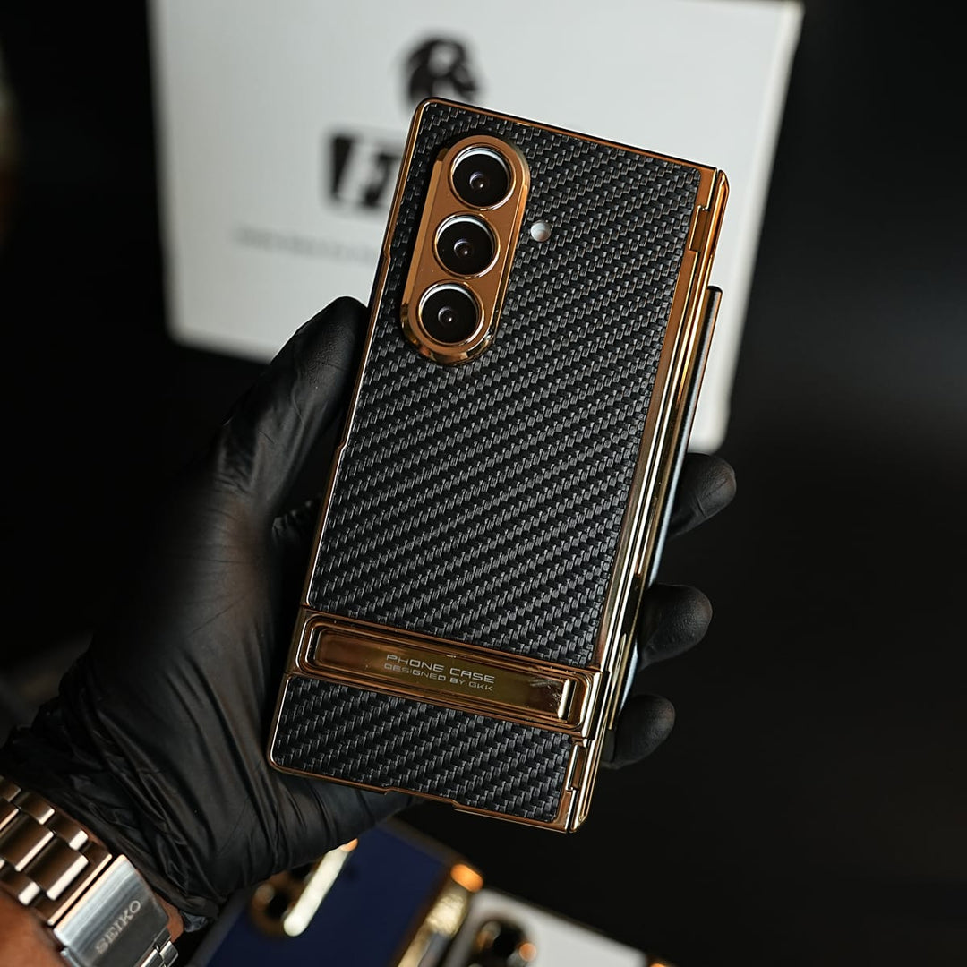 FRATO Z Fold 8 Series Texture Case with Metallic Stand for Galaxy Z Fold 8 Ultra | Protective Front Frame