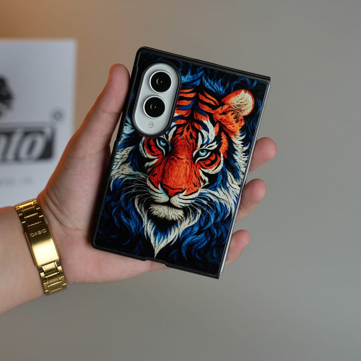 FRATO Z Fold 8 Series Tiger Design Case for Galaxy Z Fold 8 | Artistic Protective Back Cover