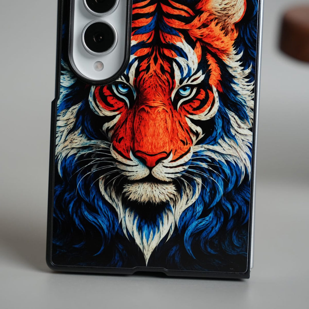 FRATO Z Fold 8 Series Tiger Design Case for Galaxy Z Fold 8 | Artistic Protective Back Cover