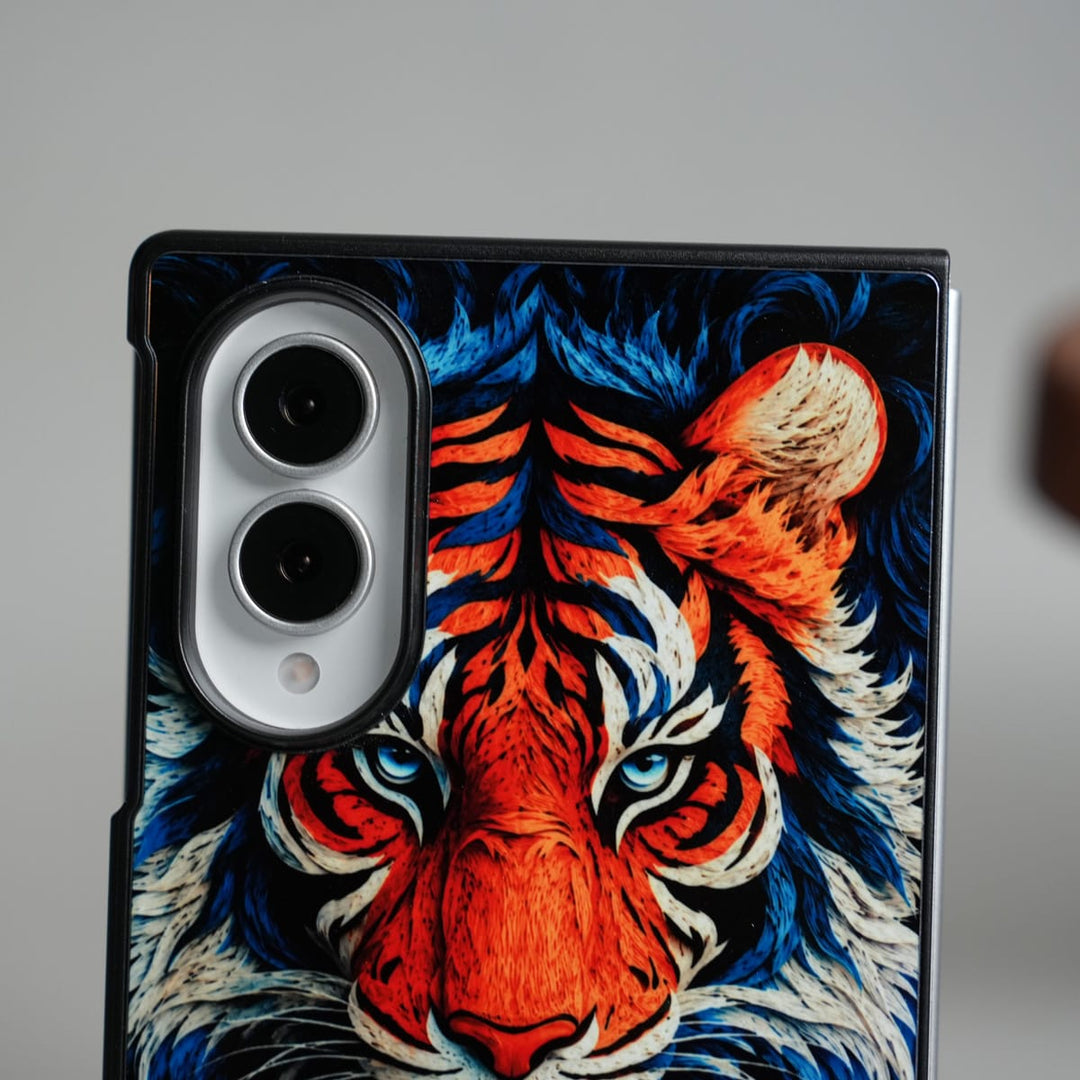 FRATO Z Fold 8 Series Tiger Design Case for Galaxy Z Fold 8 | Artistic Protective Back Cover