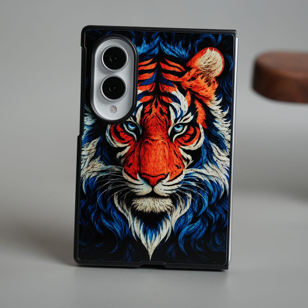 FRATO Z Fold 8 Series Tiger Design Case for Galaxy Z Fold 8 | Artistic Protective Back Cover