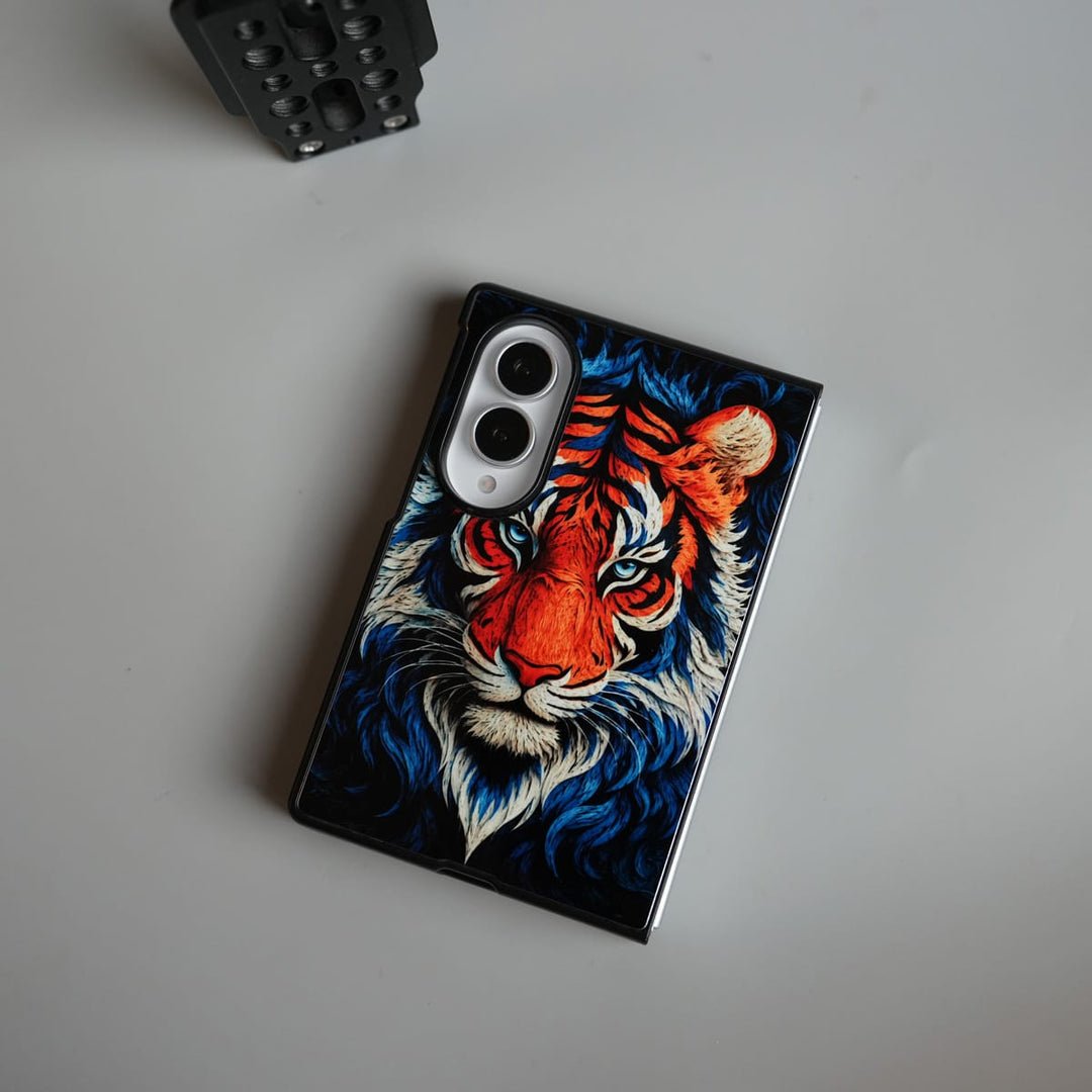 FRATO Z Fold 8 Series Tiger Design Case for Galaxy Z Fold 8 | Artistic Protective Back Cover