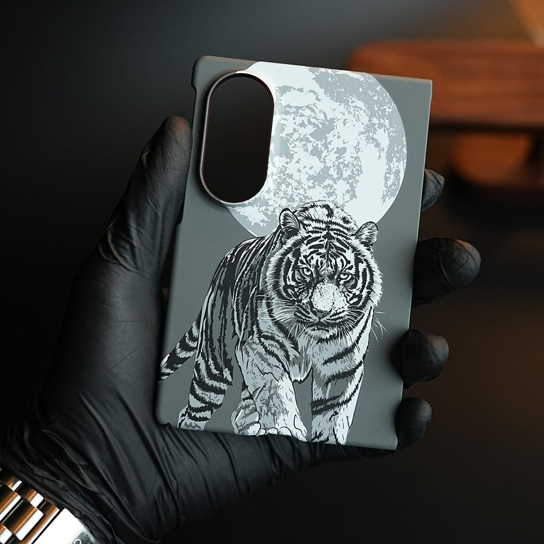 FRATO Z Fold 8 Series Tiger Printed Hard PC Cover for Samsung Galaxy Z Fold 8 with MagSafe | Shockproof Slim Protection