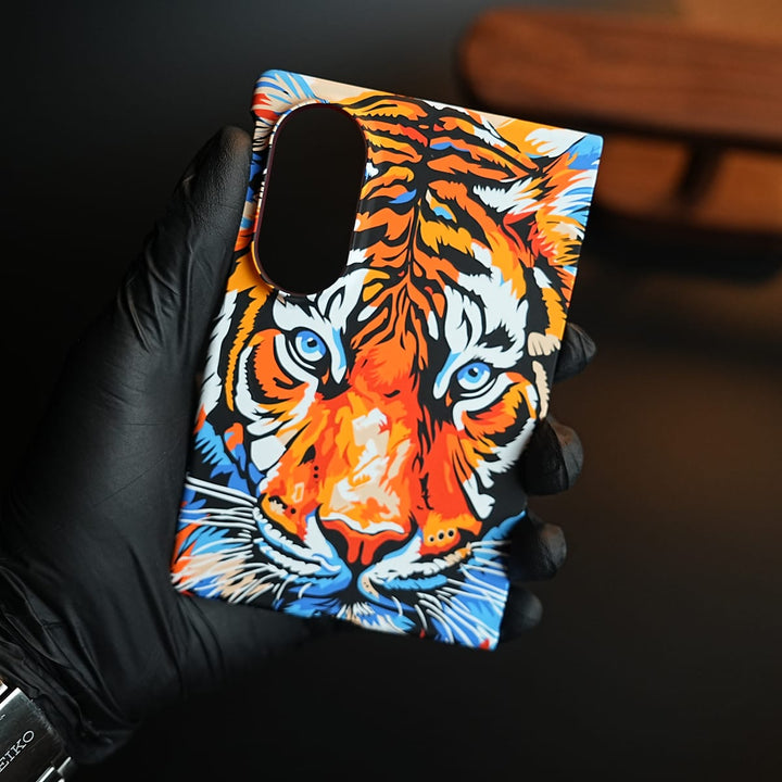 FRATO Z Fold 8 Series Tiger Printed Hard PC Cover for Samsung Galaxy Z Fold 8 with MagSafe | Shockproof Slim Protection