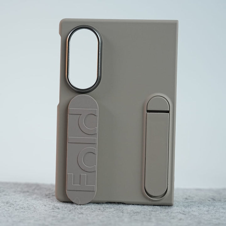FRATO Z Fold 8 Series Titanium Matte Silicone Wrist Strap Case For Samsung Galaxy Z Fold 8 | Built in Kick Stand